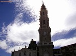 Contraluz de l Torre de la Seo de Zaragoza