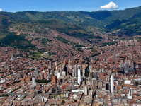 Vista parcial de Medellín.