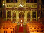 Interior de Iglesia Ortodoxa en Atenas