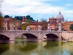 Puente sobre el Tiber. Roma