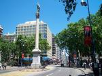 Plaza en Montevideo.