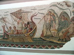 Mosaico de Odiseo y las sirenas. Museo Brado. Túnez.
