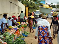 Mercado en Angola.