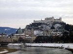 Vista de Salzburgo en invierno - Austria
