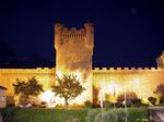 Vista nocturna de la torre del homenaje del Castillo de Oropesa - Toledo