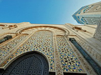 Detalle de la mezquita de Hassan II. Casablanca.