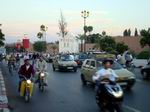 Avenida en Marrakech.