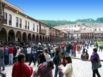 Plaza en Cuzco.