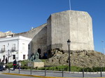 Castillo y monumento a Guzmán el Bueno. Tarifa. Cádiz.