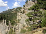 Formaciones rocosas en la Sierra de Cazorla