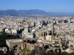 Vista de Málaga y su catedral desde Gibralfaro