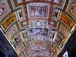 Techo en Galerías del Vaticano