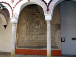 Mosaico romano expuesto en el Palacio de los Marqueses de Benamejí. Écija. Sevilla