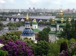 Montasterio Vidubich junto al rio Dnipro. Kiev. Ucrania.
