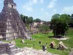 Restos arqueológicos en Tikal.