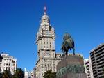 Montevideo.Plaza de la Independencia y Palacio Salvo