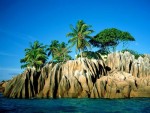 Paisaje en las islas Seychelles
