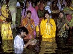 Baño en el Ganges. India