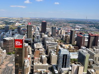 Vista aérea de Johannesburgo. Sudáfrica.