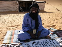 Tuareg en el desierto. Libia.