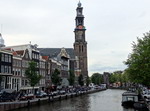 Canal Prinsengraach . Amsterdam. Holanda.