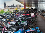 Aparcamiento de bicicletas en Holanda.