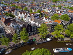 Vista aérea de Amsterdam. Holanda.