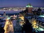 Vista nocturna de Quebec - Canadá