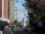 Calle céntrica en Santiago. Chile.