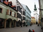 Calle tradicional de Bratislava.