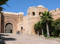 Puerta de Bab Udaia a la kasbah de Rabat.