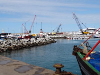 Puerto pesquero de Tánger.