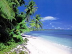 Playa en Nauru.