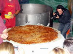 Tortilla de camarones gigante. Sanlúcar de Barrameda.
