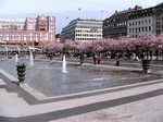 Fuente y parque en Estocolmo