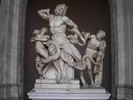 Laocoonte y sus hijos. Estatua griega.