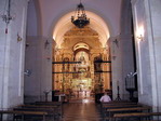 Altar de la Virgen del Valle, patrona de Écija en Iglesia de Santa Cruz.